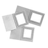 Adorama Picture Folder / Frame, Waffle Finish with Ebony / Gold Inner, for 8x 10 Photos.
