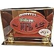 New York Jets Gold Mirror Football Display Case