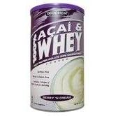 100% Acai & Whey Powder-Berry 'N Cream - 10.1 oz (287g) - Powder
