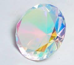 Beautiful Gaint Birthstones Paperweight Glass Diamond 3" Crystal, Rainbow by HL Fashion