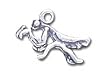 Solid Sterling Silver Praying Mantis Pendant