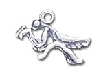 Solid Sterling Silver Praying Mantis Pendant