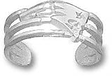 New England Patriots Solid Sterling Silver Logo Toe Ring
