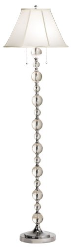 Glass Orbs and Brushed Nickel Floor Lamp