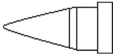 Weller Soldering Tip, LT Series, Chisel, 0.8mm