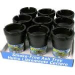 Custom Accessories 93365D Black Smokeless Ashtray Counter Display (Pack of 9)