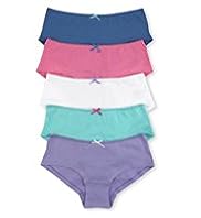 5 Pack Pure Cotton Assorted Bow Shorts