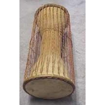 15" Authentic Handmade African Talking Drum - Traditional African Musical Instrument