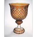 IMAGE OF Badash Crystal Amber Oxford Round Centerpiece