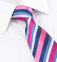 Ultimate Pure Silk Textured Multi-Striped Woven Tie