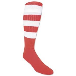 365 Hoop Rugby Sock (Red/White)