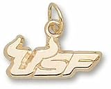 South Florida Bulls 1/4" "USF Horn" Charm - 10KT Gold Jewelry