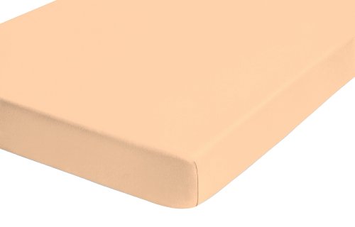 Biberna 77866/534/388 Jersey-Elastic Spannbetttuch / 120 x 200 cm - 130 x 220 cm / Farbe: gold