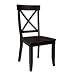 Classic Side Chair - Set of 2 (Black) (38.75H x 19W x 22.5D)