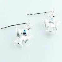 Geolin Jewelry Beyond - Scandinavian Luxury Sterling Silver Earrings, Angels &amp; Topaz