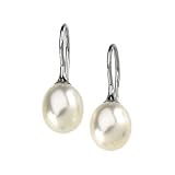Gorgeous! 14K White or Yellow-gold 8-9.00MM / Polished Earring / With Freshwater Cultured Pearl