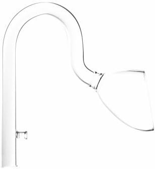 Horisontal Flow Hand Made Glass Aquarium Outflow Lily Pipe Ø17 - 16/22