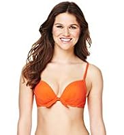 Textured Push-Up Underwired Bikini Top