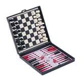 3 in 1 Travel Game Set, Backgammon, Chess and Checkers