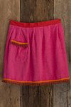 Natural Life Pink Terrycloth Pom Pom Apron