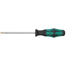 Wera Kraftform Plus 334 SK Slotted 5/32" Professional Lasertip Screwdriver, 3 1/2" Shaft Length Hexagon blade