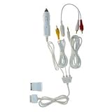 Brightonnet カーチャージャー付きAVケーブルホワイトCar Audio and Video cable for iPod BI-CAVC/WH