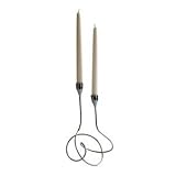 Loop Candelabra in Satin by Black & Blum