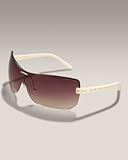 Jimmy Choo - JIMMY CHOO PHOENIX 0NLS OH GOLD IVORY BROWN GRADIENT METAL SHIELD SUNGLASSES