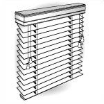 Ultimate Fauxwood Blind 46x46, Faux Wood Blinds by Norman