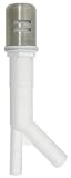 Satin Nickel Dishwasher Air Gap Cap Sink Assembly Kit