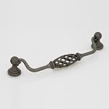 Jeffrey Alexander Tuscany Birdcage Bail Pull 6.3 CC, Dark Antique Copper