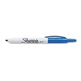 Sharpie® RT Retractable Permanent Marker, 1.0mm Fine Point, Blue (SAN32703)