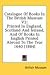 Catalogue Of Books In The British Museum V2: Printed In England, Scotland And Ireland, And Of Books In English Printed Abroad To The Year 1640 (1884)