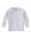 Rabbit Skins Toddler Long-Sleeve T-Shirt, Ash, 2T
