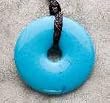Smart Mom Teething Bling Donut Shaped Necklace - Turquoise