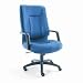 Stratus Series High-Back Swivel/Tilt Chair, Blue Fabric