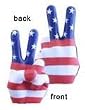 Peace Sign American Hand Antenna Ball Topper