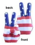 Peace Sign American Hand Antenna Ball Topper