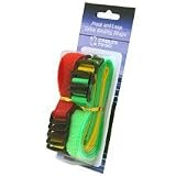 Cables To Go - 29856 - 11in Velcro Hook and Loop Cable Straps Bright Multi-Color 12Pk