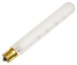 Bulbrite 20T6.5F/N 130V 20-Watt Incandescent T6.5 Tubular Exit Light, Intermediate Base, Frost