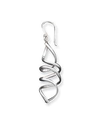 Sterling Silver Corkscrew Dangle Earrings QE4029"