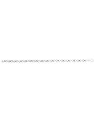 Silver With Rhodium Finish 0.05Ct Diamond Bracelet