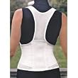 Cincher Women's Posture Back Brace Support Belt - White - Medium 34-38 Inch Hip