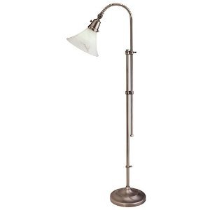 Ott Lite 18 Watt Lexington Nickel Sewing Floor Lamp ...
