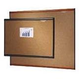 Quartet B243G Quartet Prestige Bulletin Board, Graphite-Blend Cork, 36 x 24, Aluminum Frame