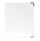 Russell+Hazel Mini Binder-White Patent, 9in x 7in (10701)