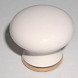 Imperial Knob - Sand with Gold Foot on 1 1/2