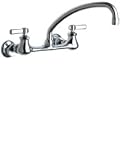 Tools & Hardware : Chicago Faucets 540-LDL9CP Kitchen Sink Faucet with 8" Centers, Polished Chrome