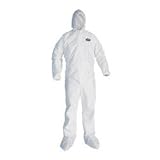 Review Kimberly-Clark Corporation  / coverall xlarge white with hd/btels (49124KIM)