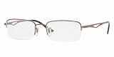 RAY BAN 6163 RB6163 2531 LIGHT BROWN GLOSS FRAME BROWN TEMPLES SEMI RIMLESS EYEGLASSES GLASSES EYEWEAR